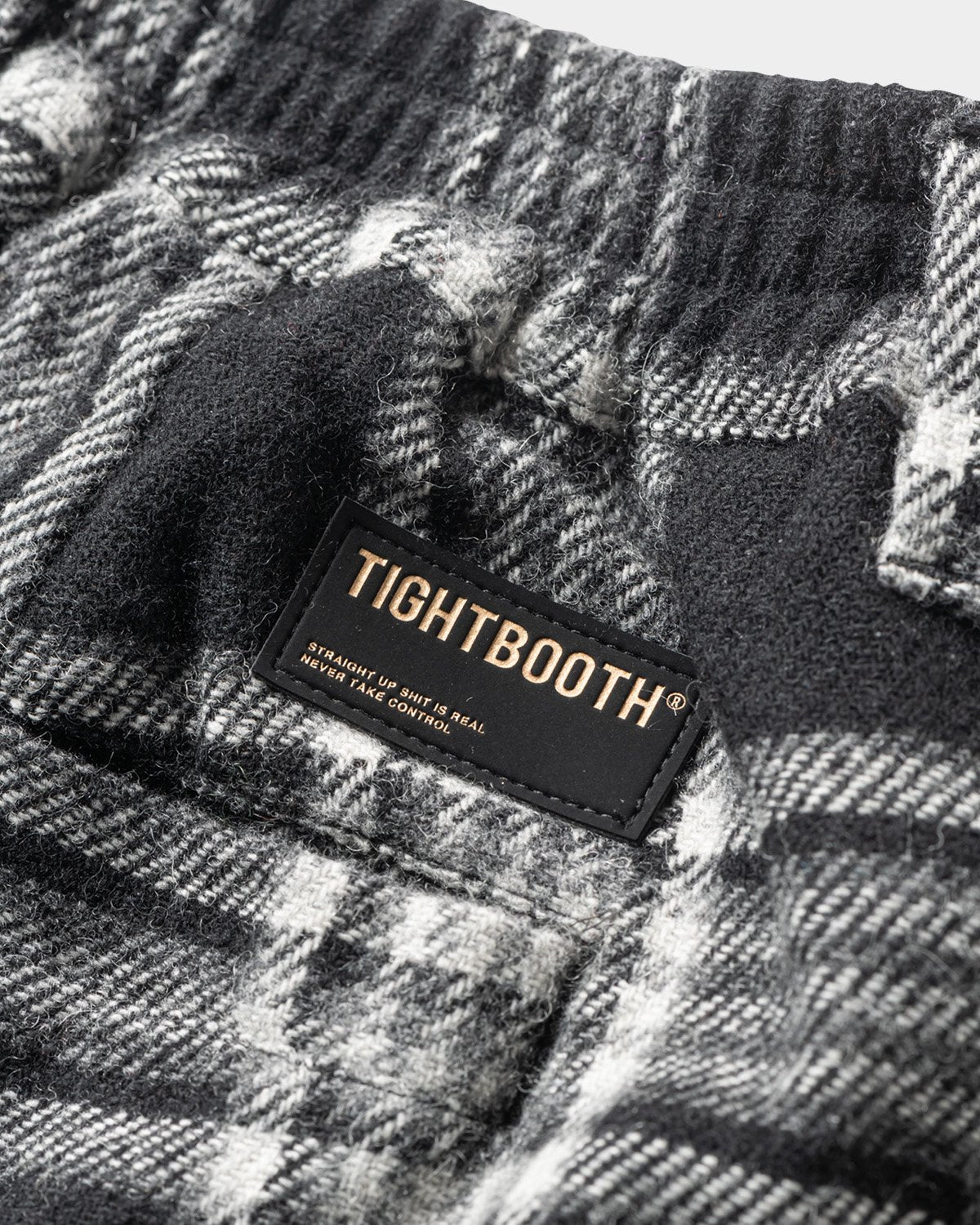 TIGHTBOOTH PLAID FLANNEL BAGGY SLACKS