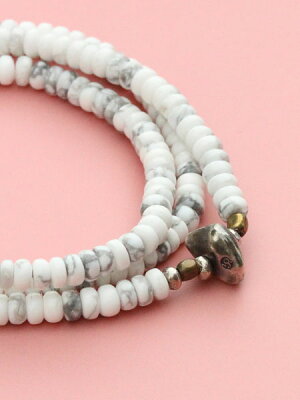 SunKu 39 Howlite Beads Necklace & Bracelet SK-070
