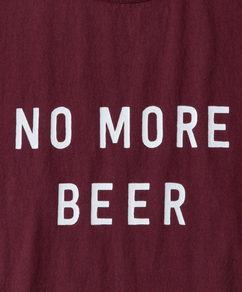 TACOMA FUJI RECORDS NO MORE BEER T-SHIRT