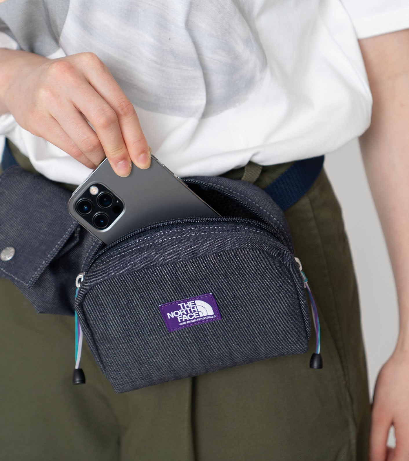 THE NORTH FACE PURPLE LABEL Denim Stroll Belt Bag