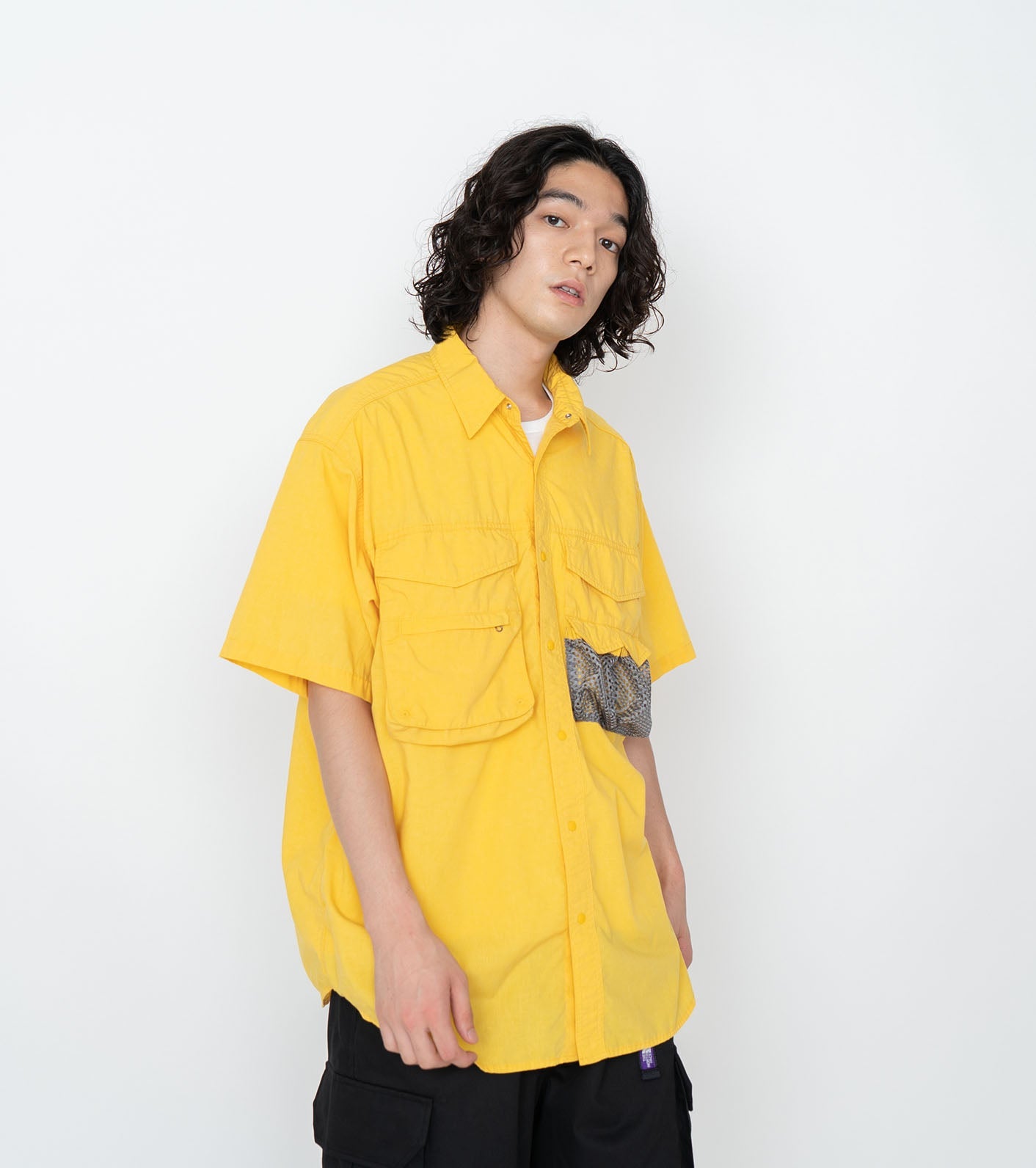 THE NORTH FACE PURPLE LABEL Polyester Linen Field HS Shirt