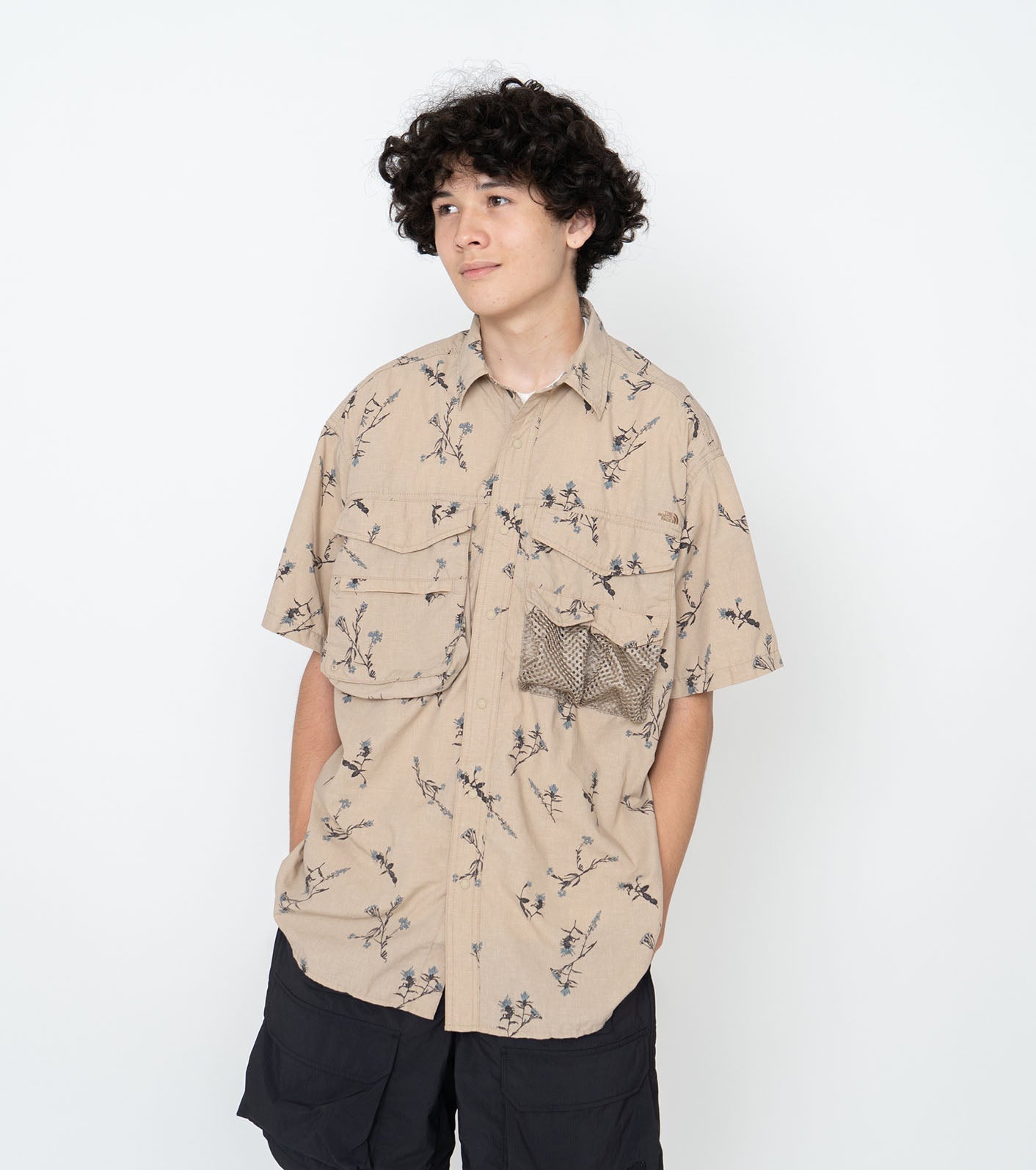 THE NORTH FACE PURPLE LABEL Polyester Linen Field H/S Shirt