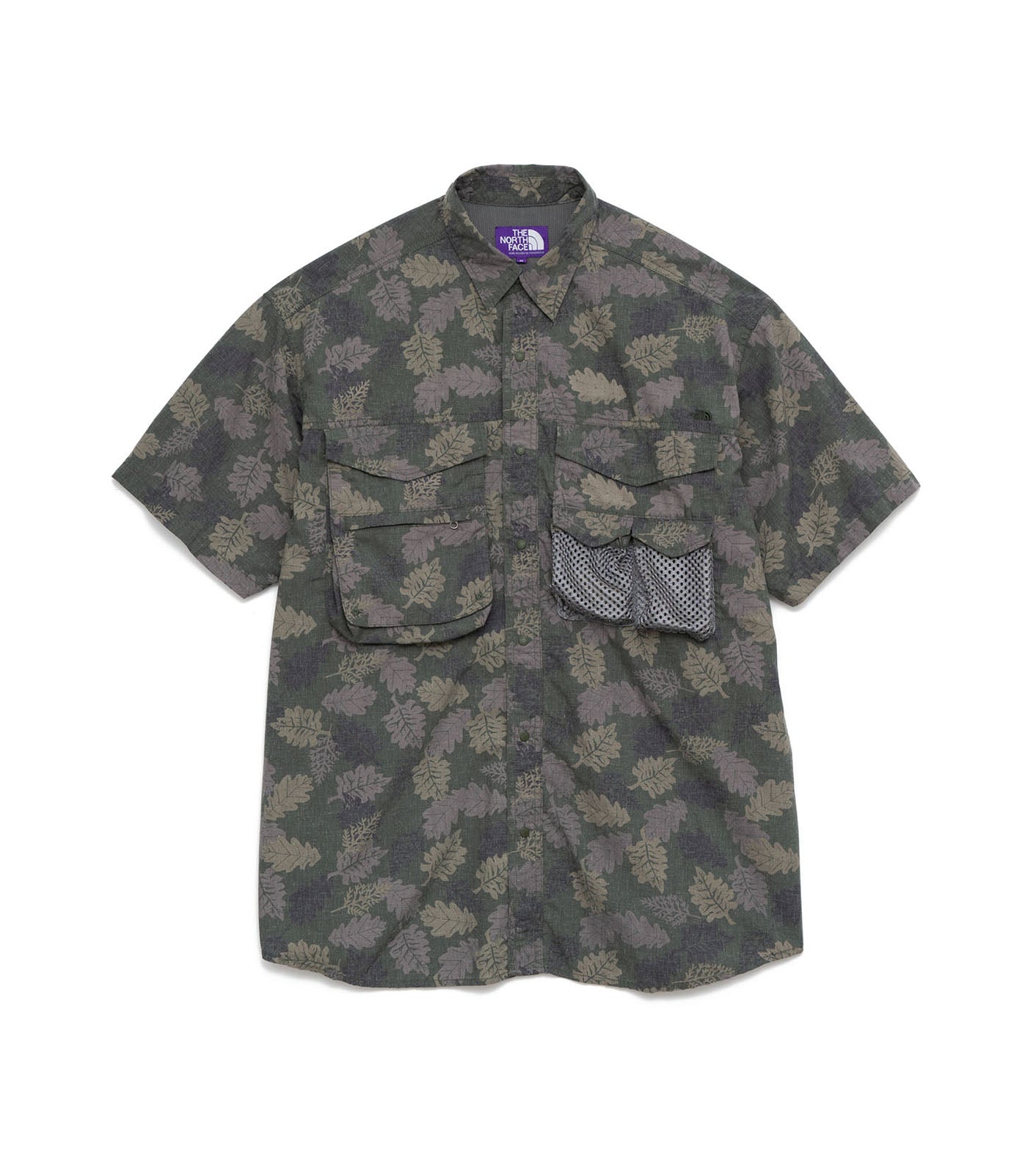 THE NORTH FACE PURPLE LABEL Polyester Linen Field H/S Shirt