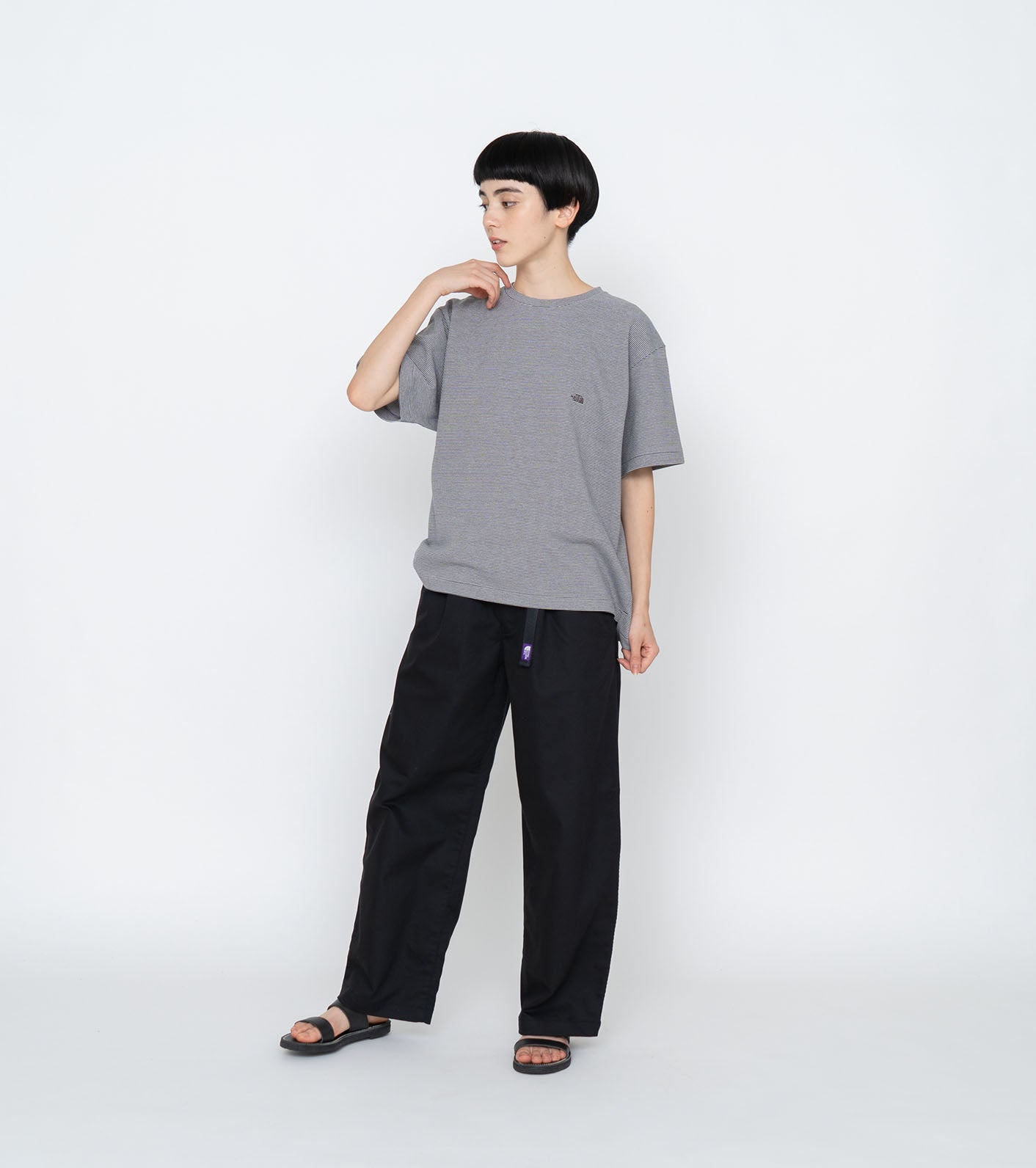 THE NORTH FACE PURPLE LABEL Moss Stitch Field H/S Tee