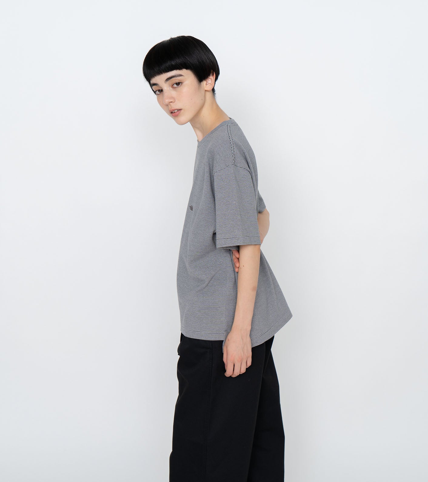 THE NORTH FACE PURPLE LABEL Moss Stitch Field H/S Tee