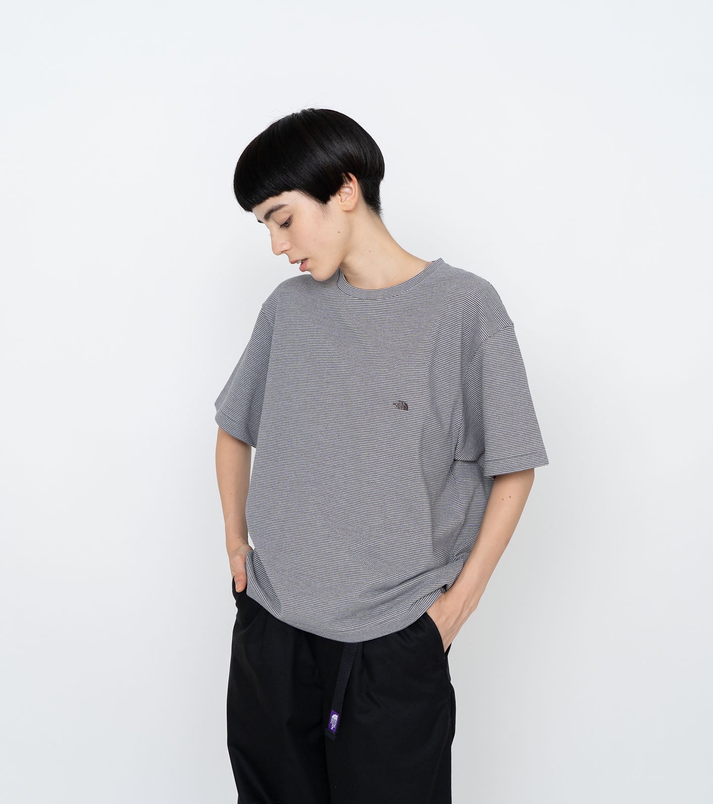 THE NORTH FACE PURPLE LABEL Moss Stitch Field H/S Tee