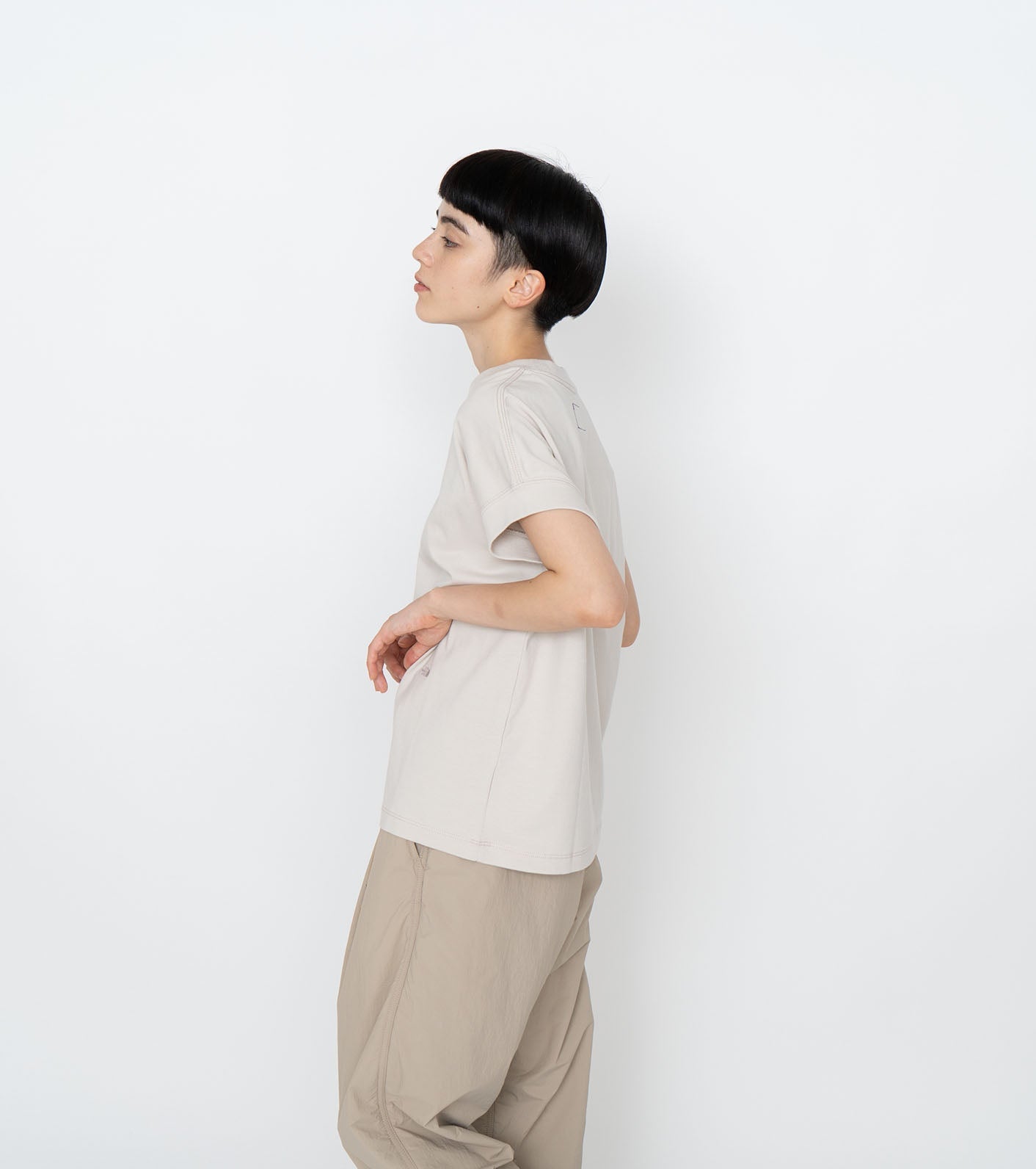 THE NORTH FACE PURPLE LABEL Cropped Sleeve Tee