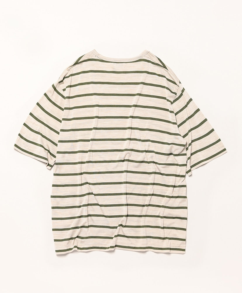 MAATEE&SONS SILK S/SLEEVE LOOSE TEE