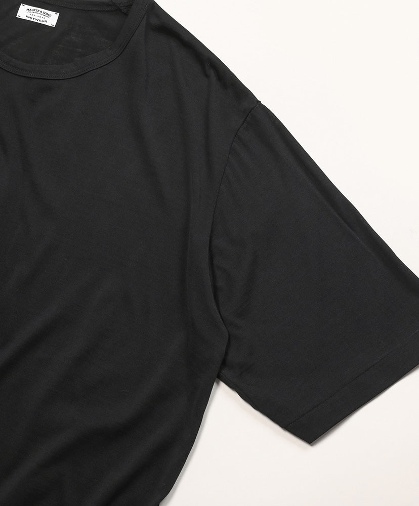 MAATEE&SONS SILK S/SLEEVE LOOSE TEE
