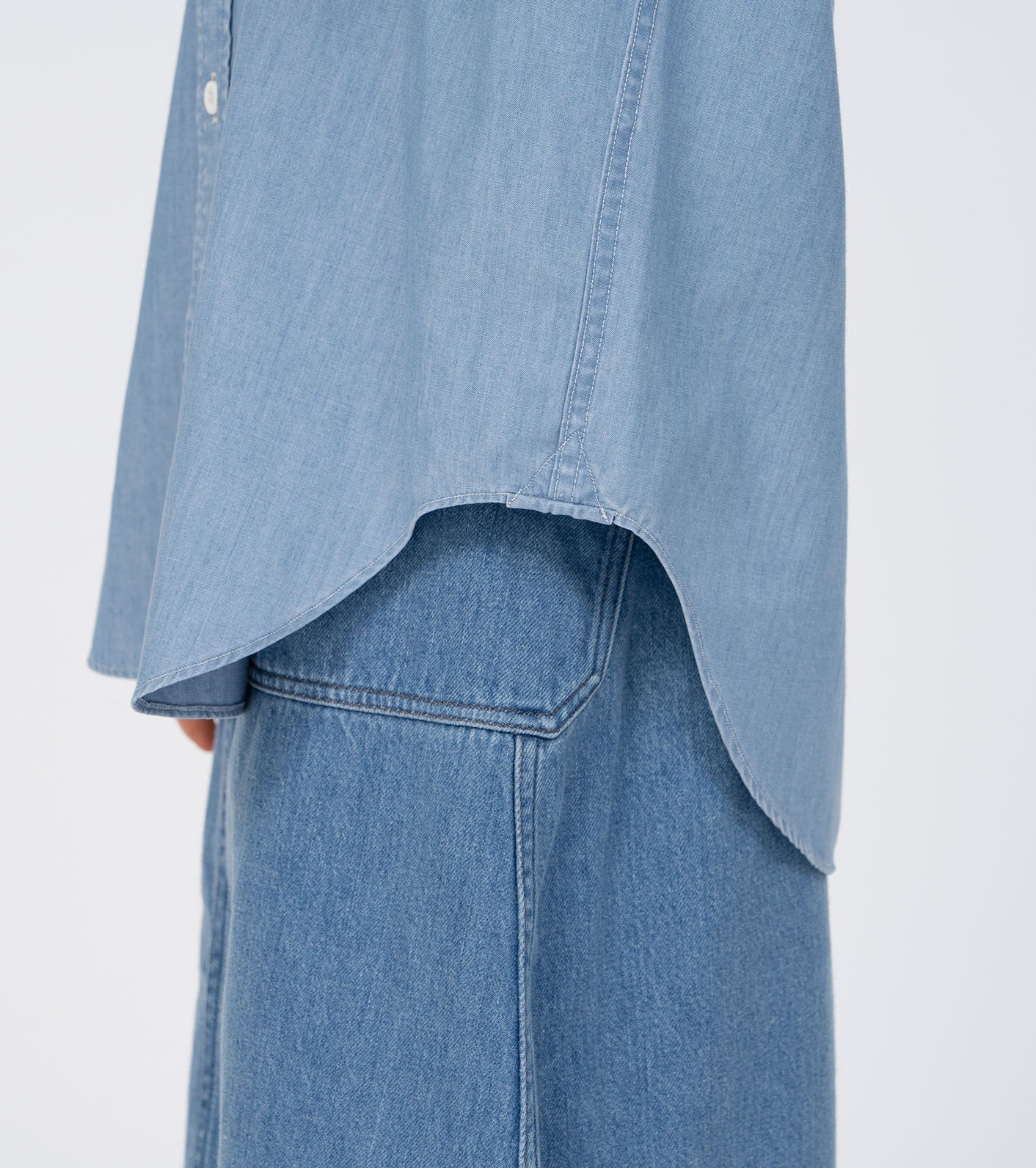 THE NORTH FACE PURPLE LABEL Button Down Chambray Field Shirt