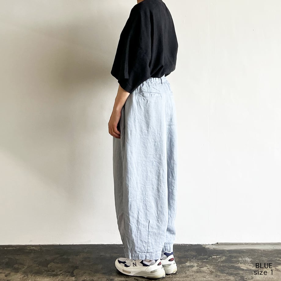 HARVESTY LINEN TWILL CIRCUS PANTS