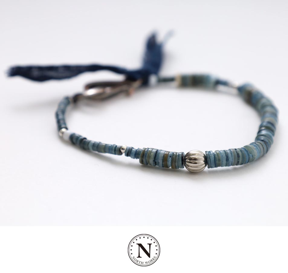 NORTH WORKS Silver & Beads Bracelet BR-6968