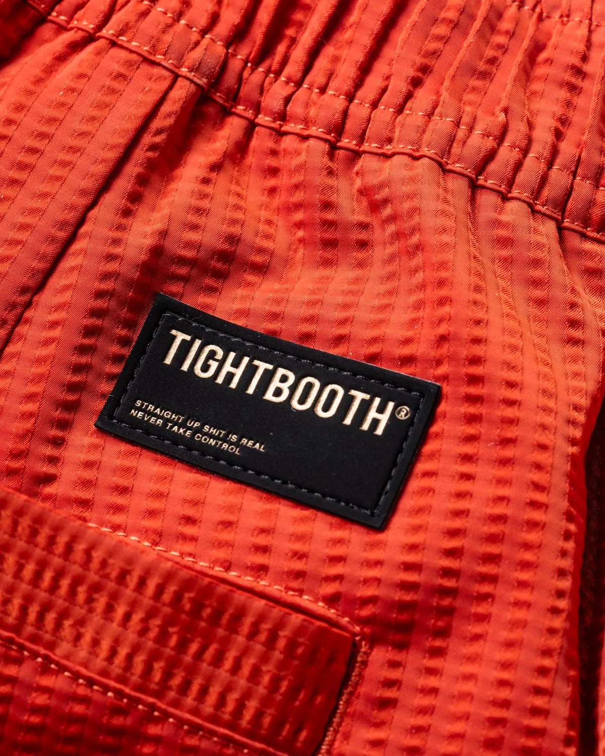 TIGHTBOOTH SEERSUCKER CROPPED CARGO PANTS