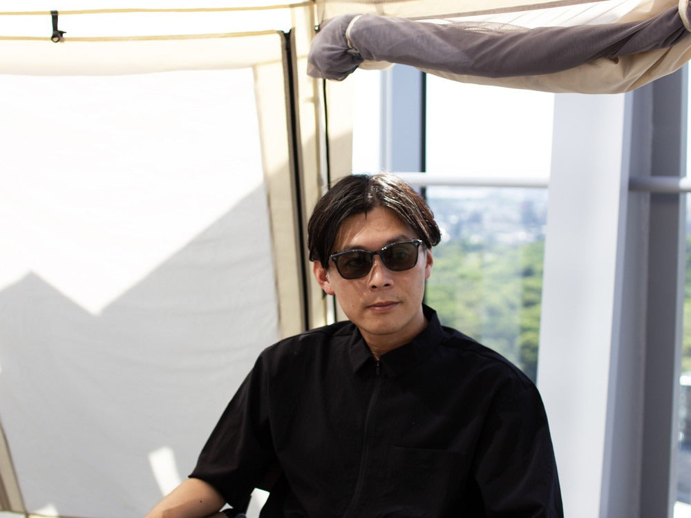 JINS × Snow Peak JINS Switch Metal Flip Up ï¼?60° Wellington Gunmetal