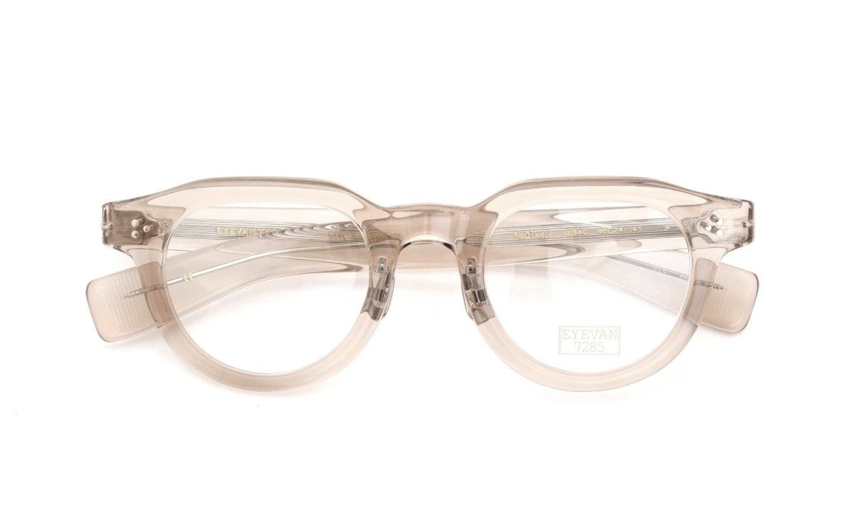 EYEVAN7285 EYEGLASS FRAME 340 C.340 CLEAR LIGHT BROWN