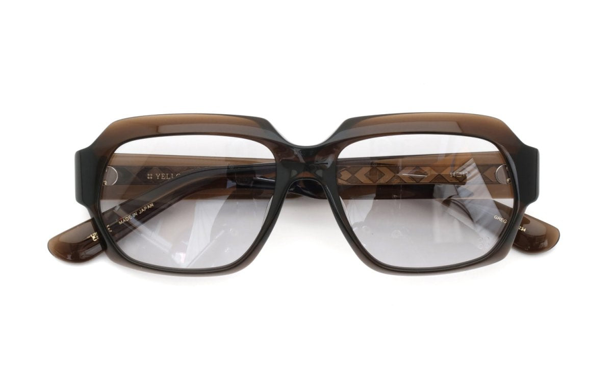 YELLOWS PLUS SUNGLASS GREG Crystal Brown