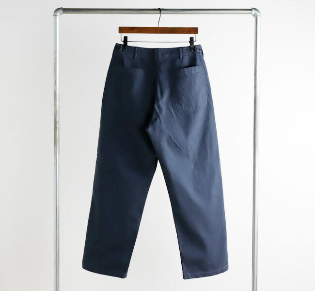 orSlow HERRINGBONE SUMMER FATIGUE PANTS Navy