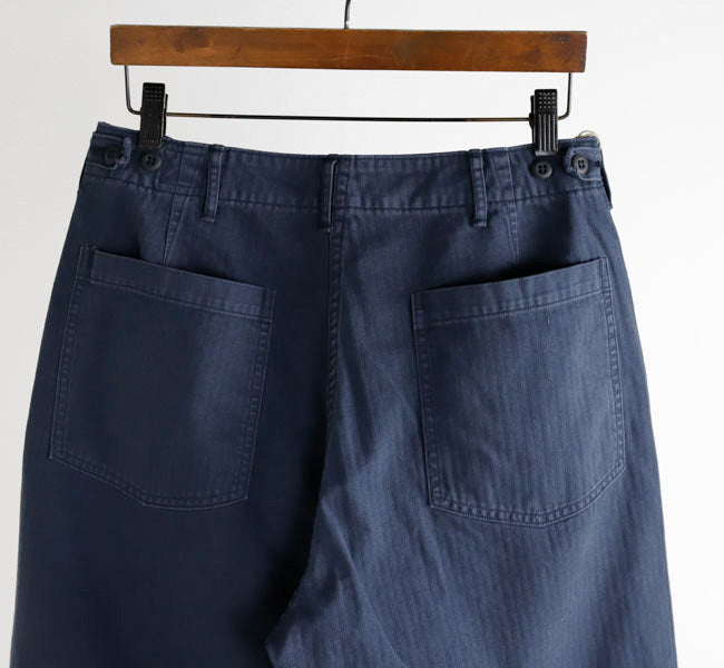 orSlow HERRINGBONE SUMMER FATIGUE PANTS Navy