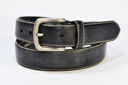 Vintage Works HAND MADE LEATHER BELT DH5689 Black
