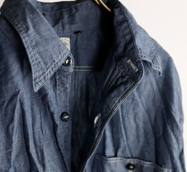 orSlow RELAX FIT CHAMBRAY WORK SHIRT