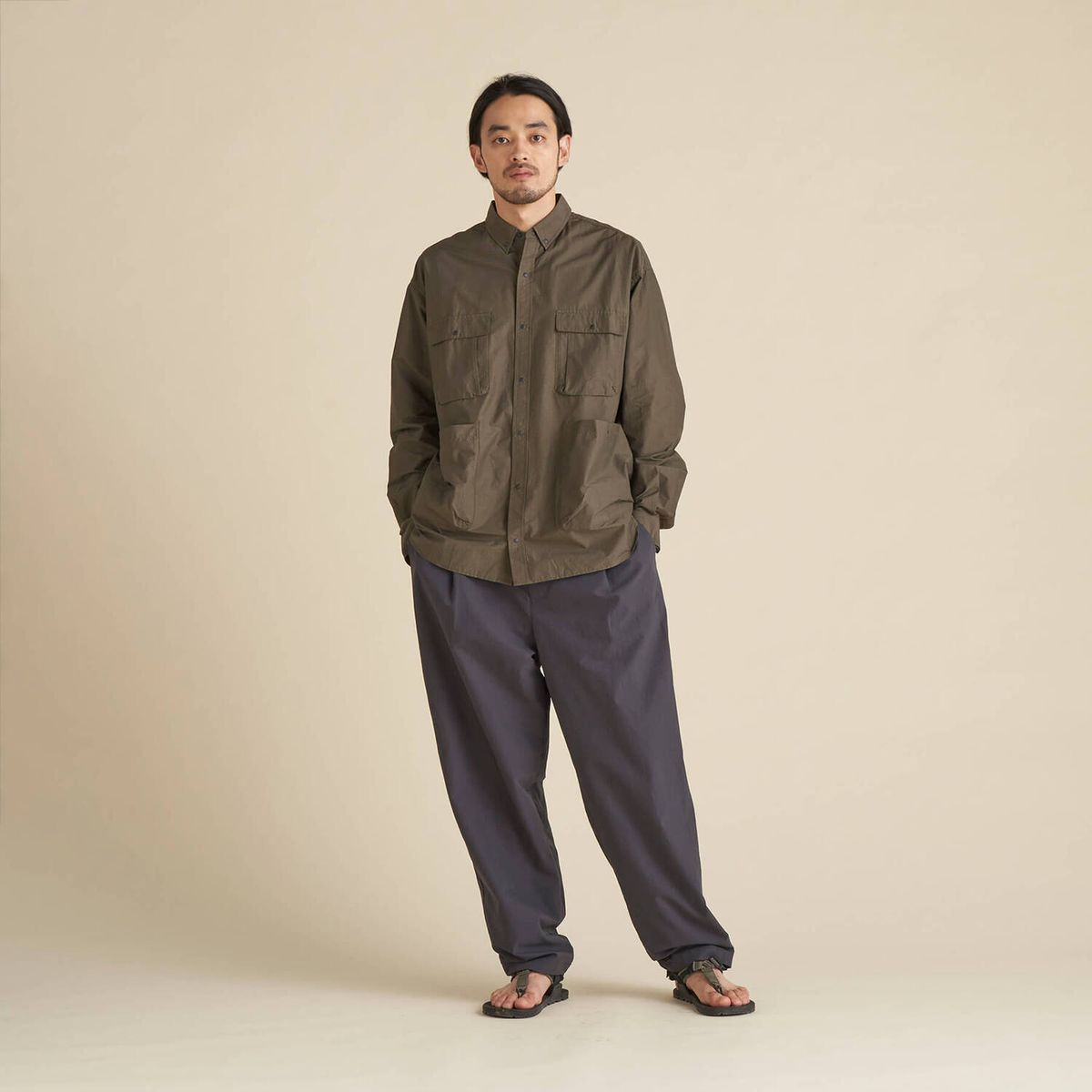 NANGA C/N RIPSTOP CAMP SHIRT