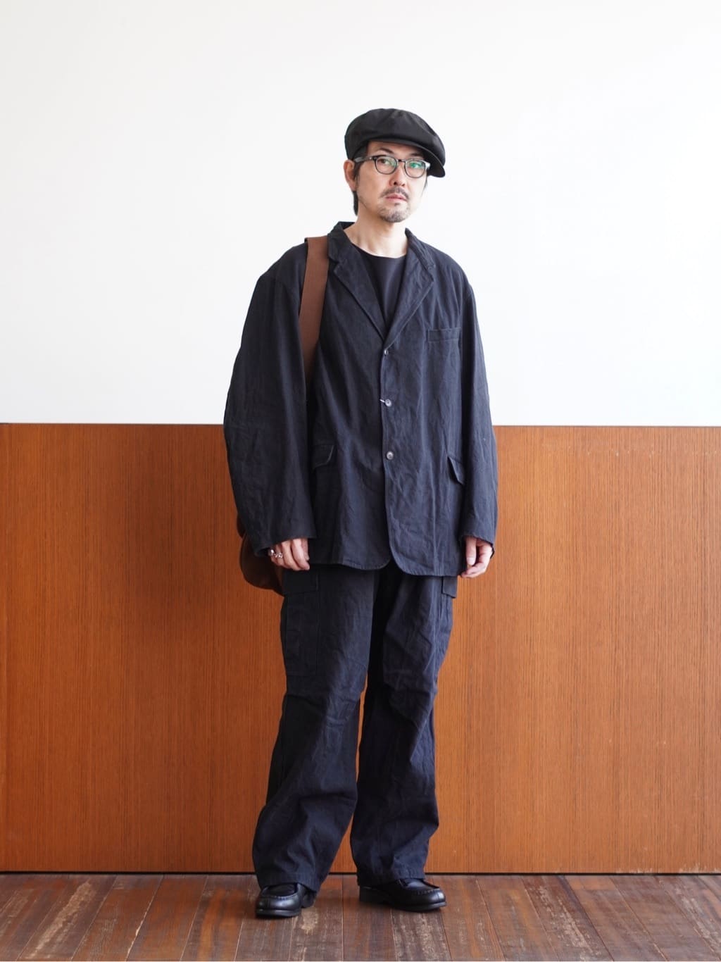 COMOLI Black Drill Jacket