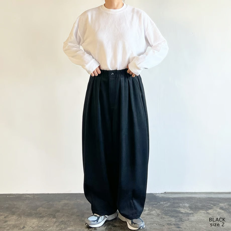 HARVESTY WOOLEN BEAVER CLOTH CIRCUS PANTS