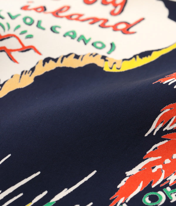 SUN SURF RAYON HAWAIIAN SHIRT “HISTORY OF THE ISLANDS