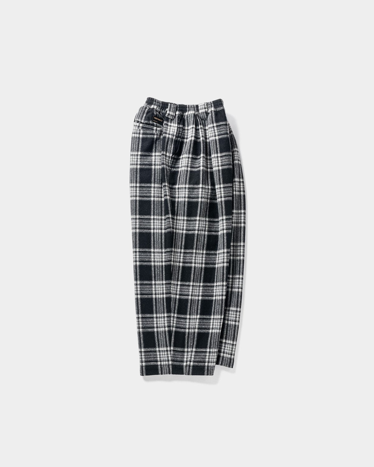 TIGHTBOOTH PLAID FLANNEL BAGGY SLACKS