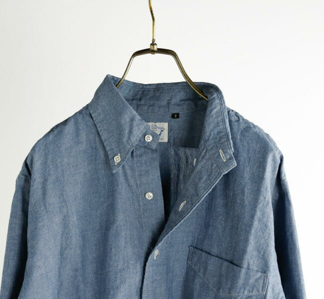 orSlow CHAMBRAY STANDARD BUTTON DOWN SHIRT