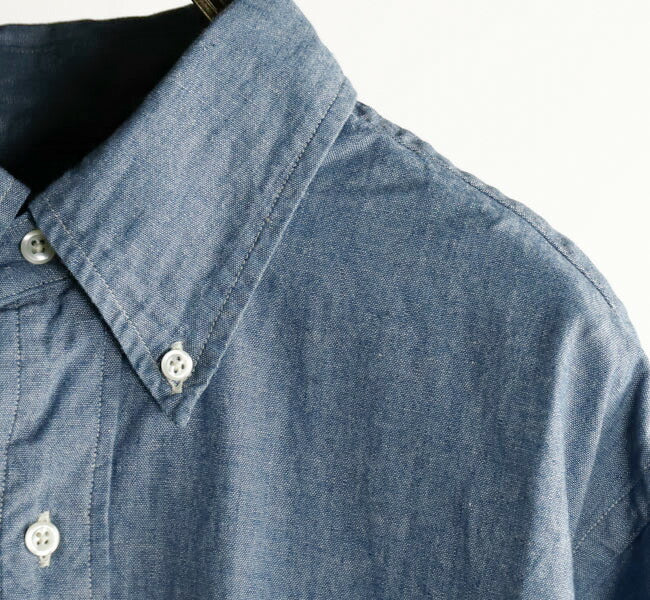 orSlow CHAMBRAY STANDARD BUTTON DOWN SHIRT