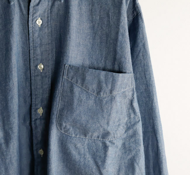 orSlow CHAMBRAY STANDARD BUTTON DOWN SHIRT
