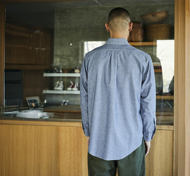 orSlow CHAMBRAY STANDARD BUTTON DOWN SHIRT