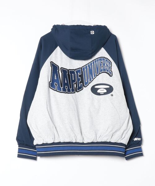 AAPE REVERSIBLE ZIP UP HOODIE JACKET