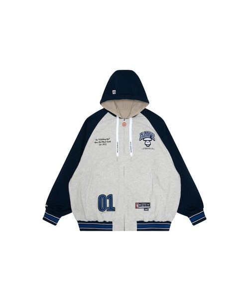 AAPE REVERSIBLE ZIP UP HOODIE JACKET