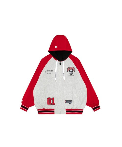 AAPE REVERSIBLE ZIP UP HOODIE JACKET