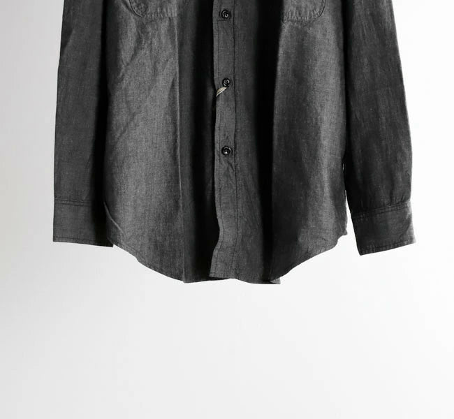 orSlow Black Chambray Work Shirt