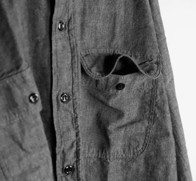 orSlow Black Chambray Work Shirt