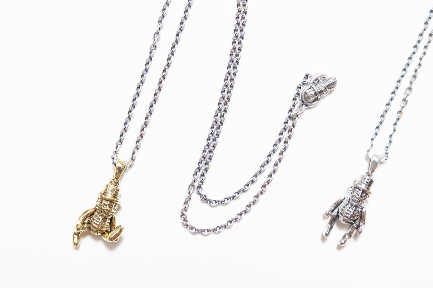 Peanuts&Co TEDDY PEANUTS (brass) +silver chain