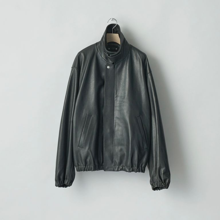ssstein LEATHER ZIP SHORT JACKET
