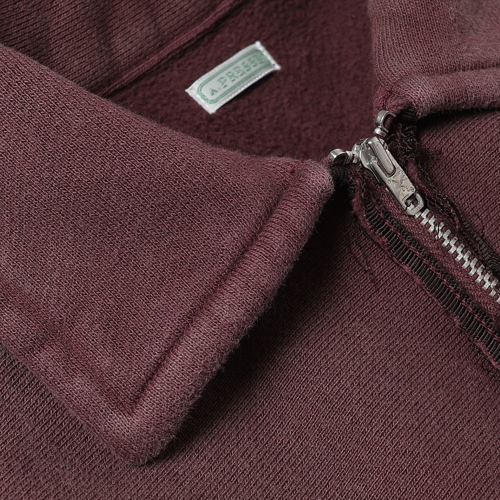 A.PRESSE Vintage Half Zip Sweatshirt