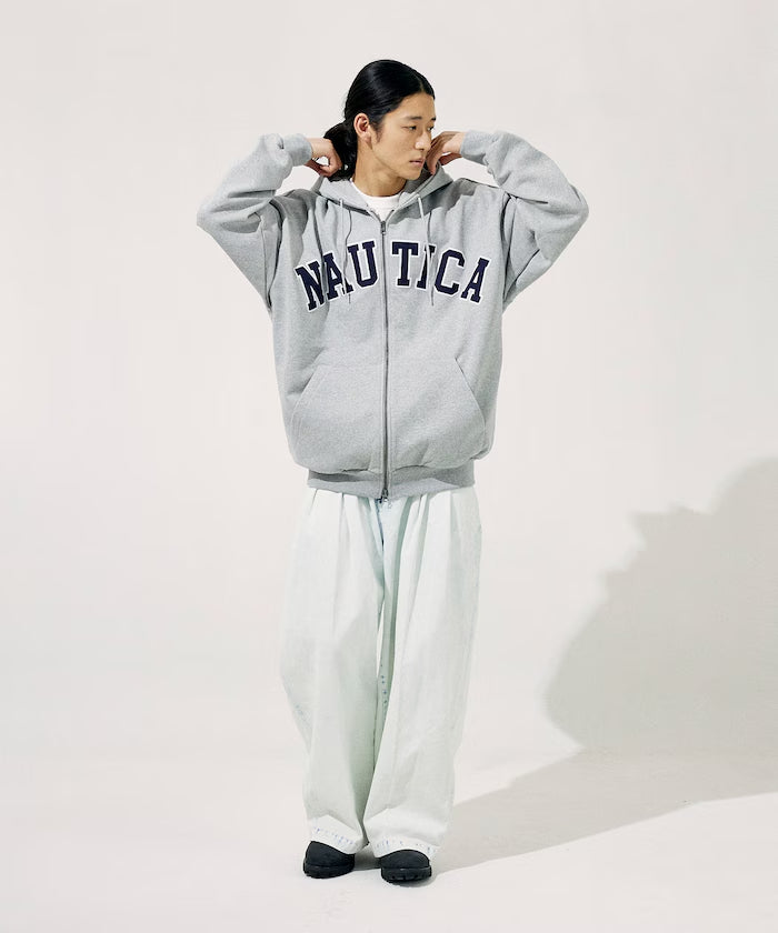 NAUTICA JAPAN Arch Logo Sweat Zip Hoodie