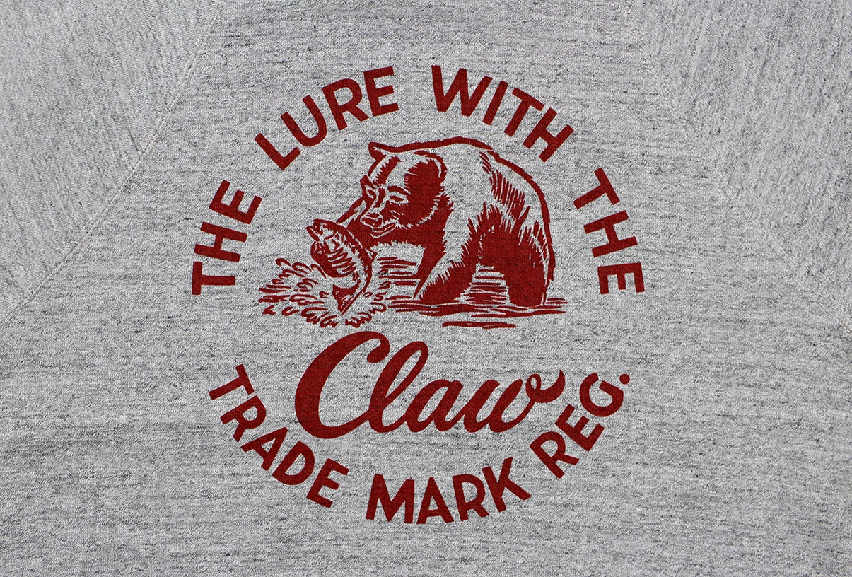FREEWHEELERS & CO. "THE LURE WITH THE CLAW" RAGLAN SLEEVE SWEAT SHIRT