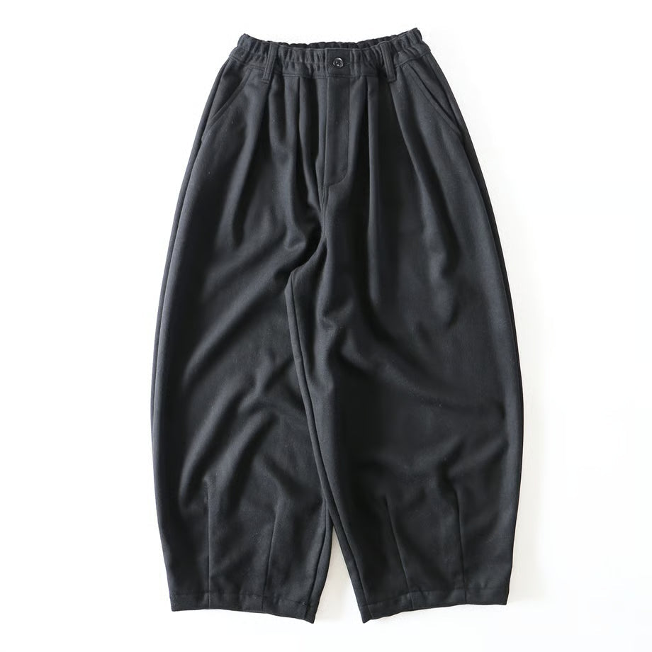 HARVESTY WOOLEN BEAVER CLOTH CIRCUS PANTS