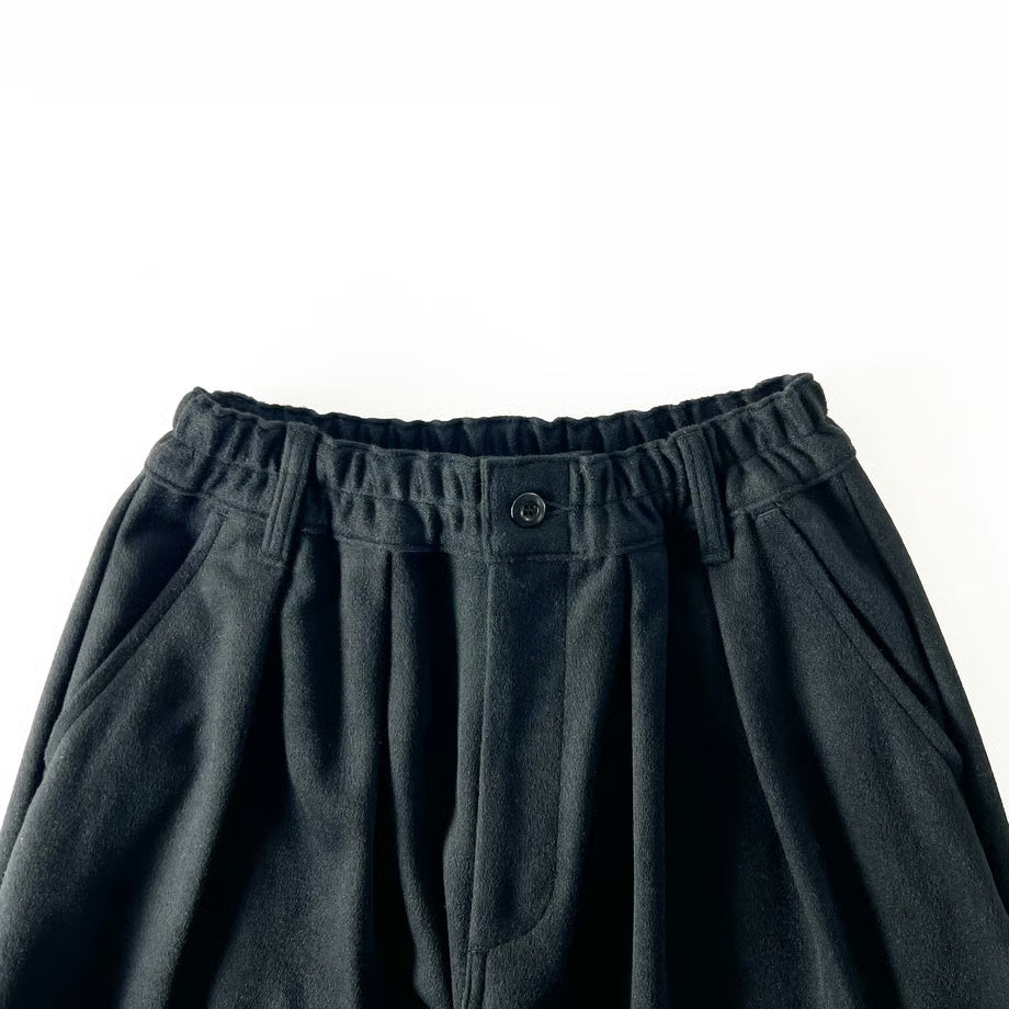 HARVESTY WOOLEN BEAVER CLOTH CIRCUS PANTS