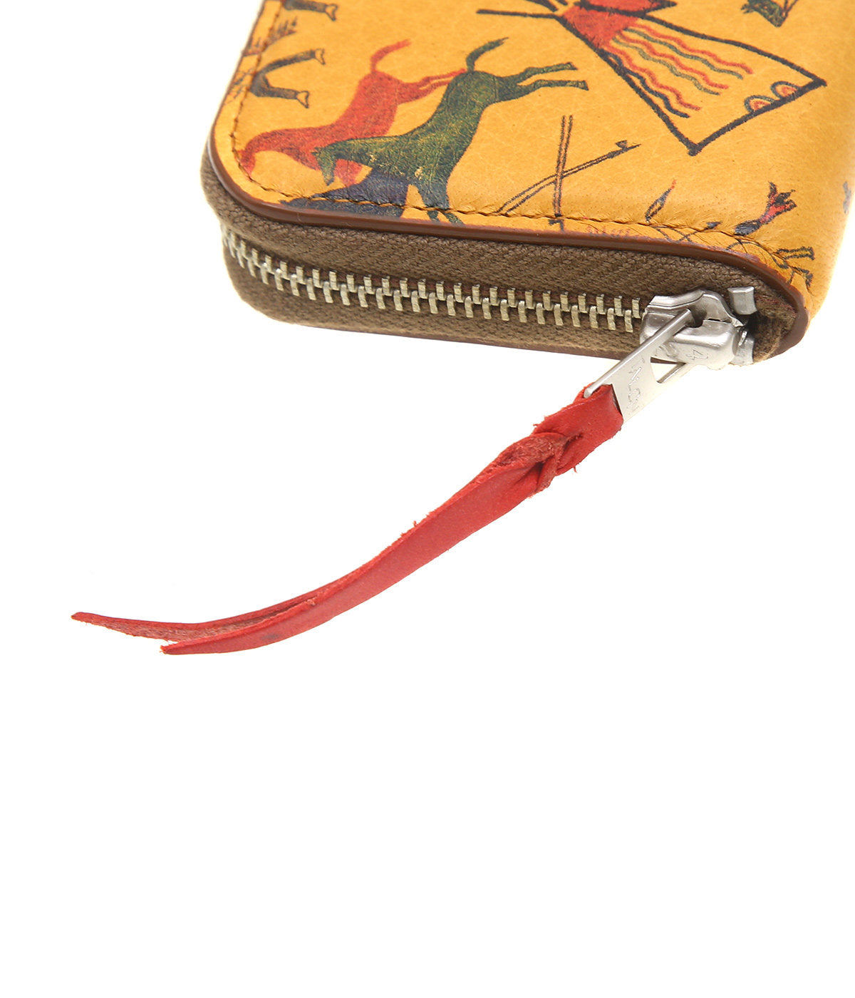 LARRY SMITH ROUND FASTENER WALLET S TIPI ART