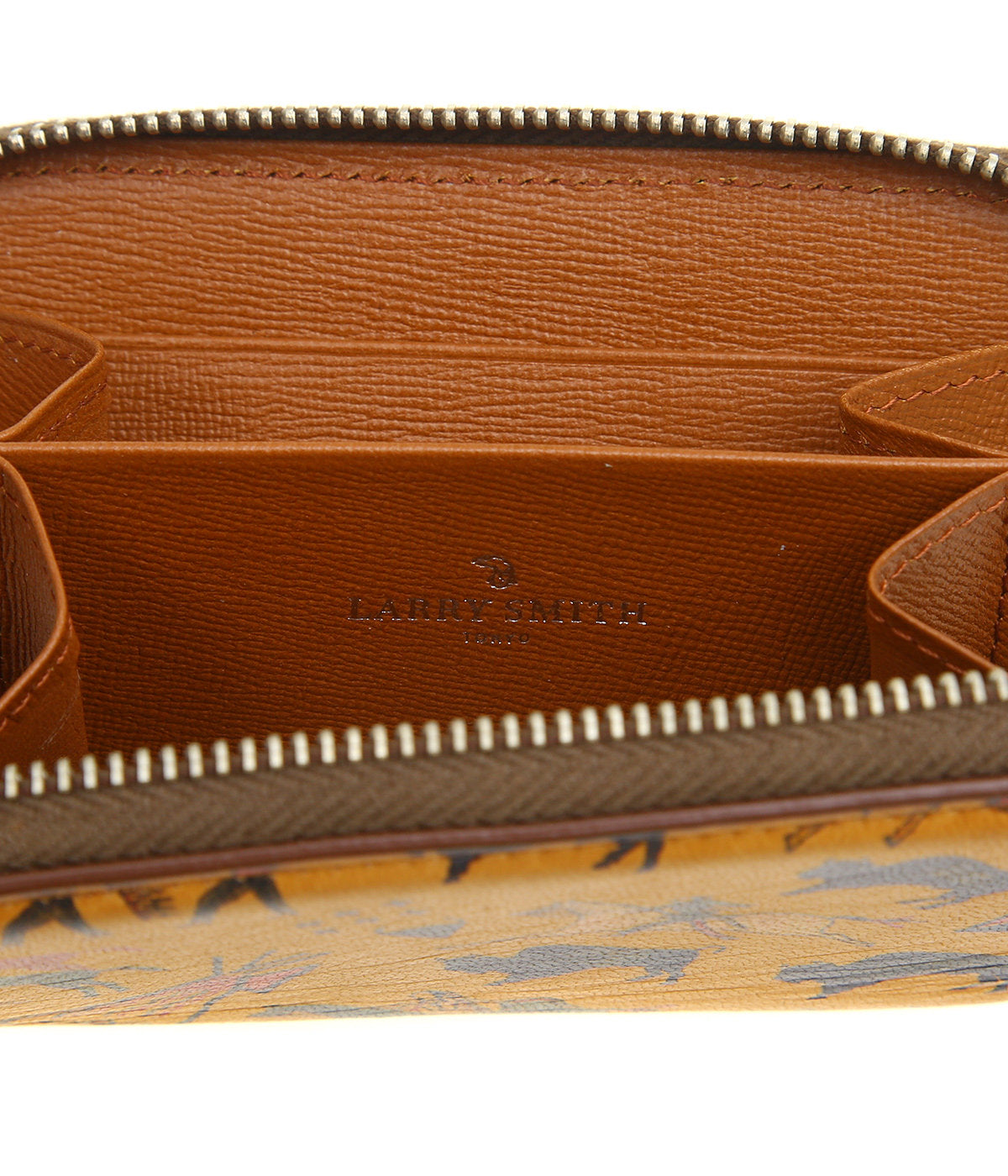 LARRY SMITH ROUND FASTENER WALLET S TIPI ART