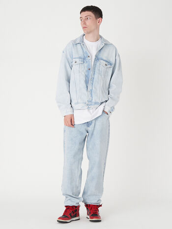 Levi's Japan SILVERTABâ„?Trucker Jacket Light Indigo STONEWASH