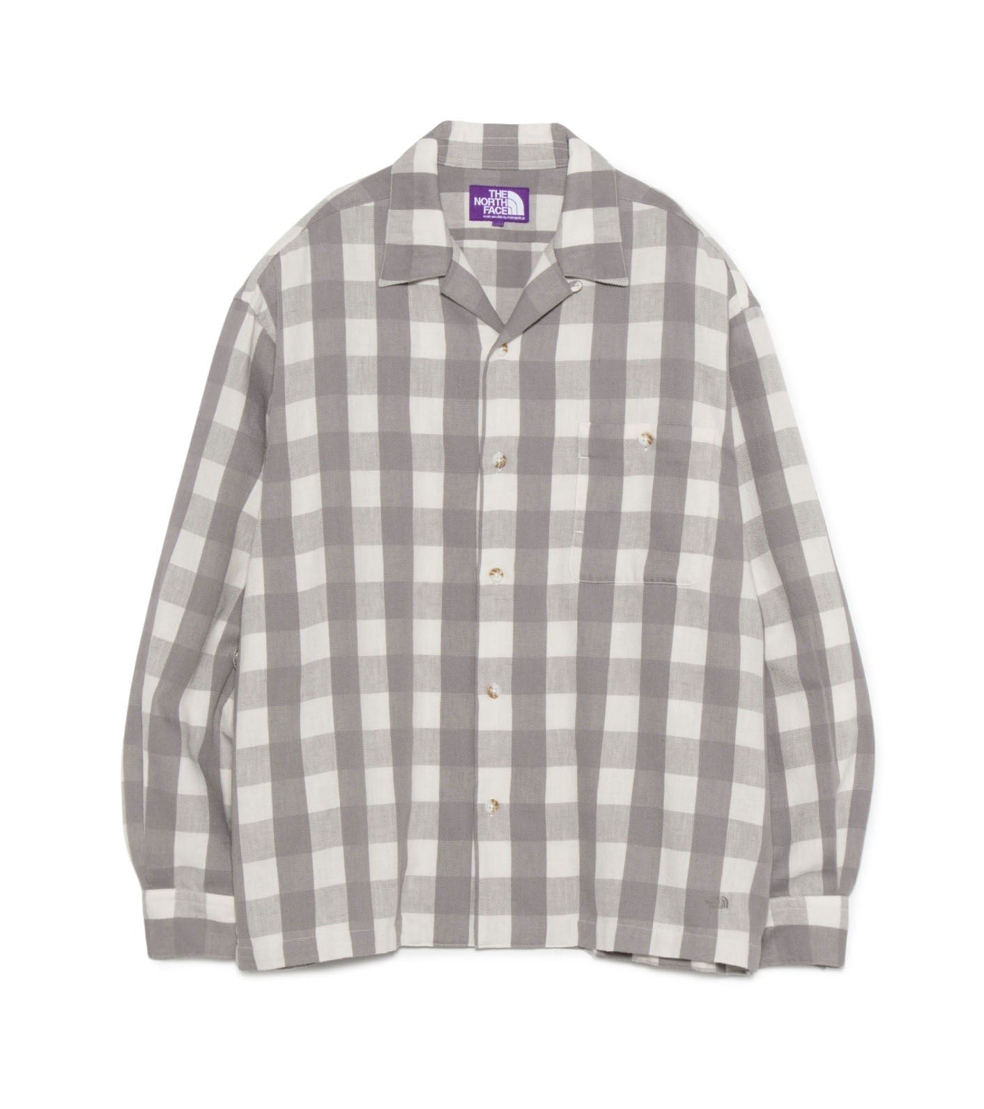 THE NORTH FACE PURPLE LABEL Checkerboard Field Open Collar Shirt