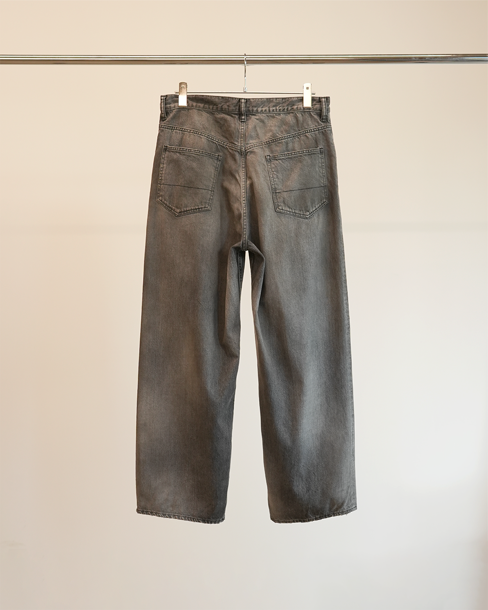 ANCELLM AGING STRAIGHT 5P DENIM PANTS